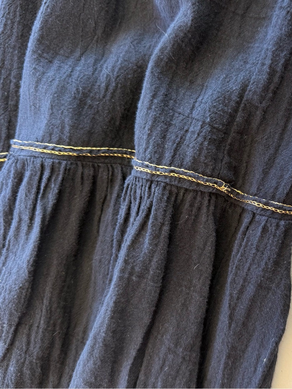 HONORINE Lightweight Cotton Gauzy Tiered Dress Sz Small Excellent Condition - Picture 4 of 5